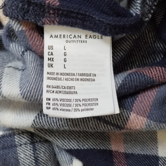 American Eagle boyfriend Flannel - Picture 4 of 6